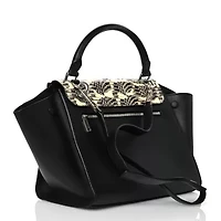 Celine Snakeskin Medium Trapeze Black White -FINAL SALE NO RETURNS