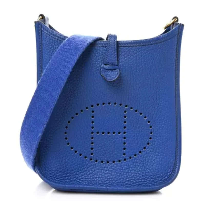 Hermes Taurillon Clemence Evelyne III PM Black -FINAL SALE NO RETURNS