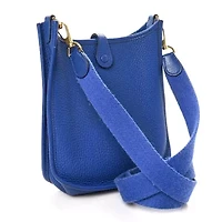 Hermes Taurillon Clemence Evelyne III PM Black -FINAL SALE NO RETURNS
