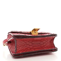 Celine CELINE Python Small Classic Box Flap Bag Red -FINAL SALE NO RETURNS