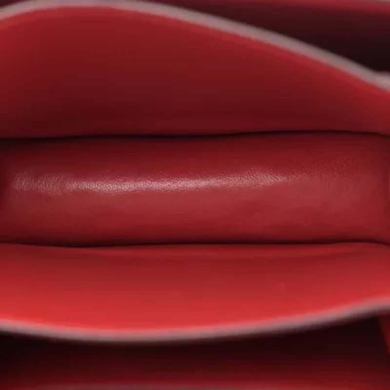 Celine CELINE Python Small Classic Box Flap Bag Red -FINAL SALE NO RETURNS