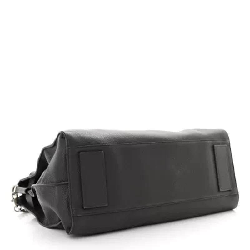 Saint Laurent Grained Calfskin Sac De Jour Souple Duffle 36H Asphalt Gray -FINAL SALE NO RETURNS