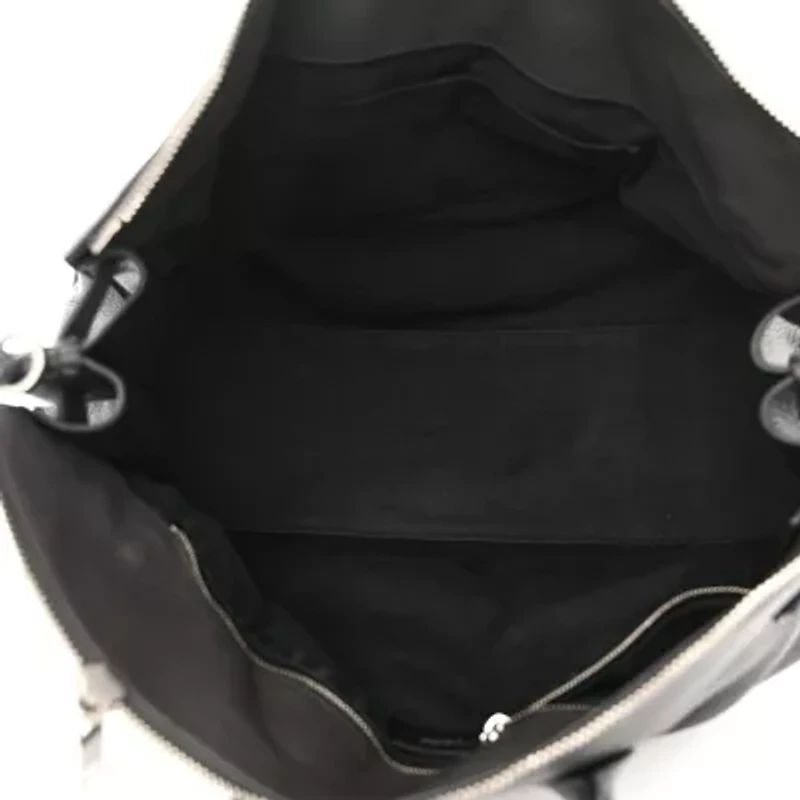 Saint Laurent Grained Calfskin Sac De Jour Souple Duffle 36H Asphalt Gray -FINAL SALE NO RETURNS