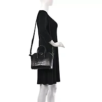 Givenchy Calfskin Crocodile Embossed Mini Antigona Black -FINAL SALE NO RETURNS