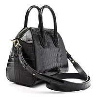 Givenchy Calfskin Crocodile Embossed Mini Antigona Black -FINAL SALE NO RETURNS