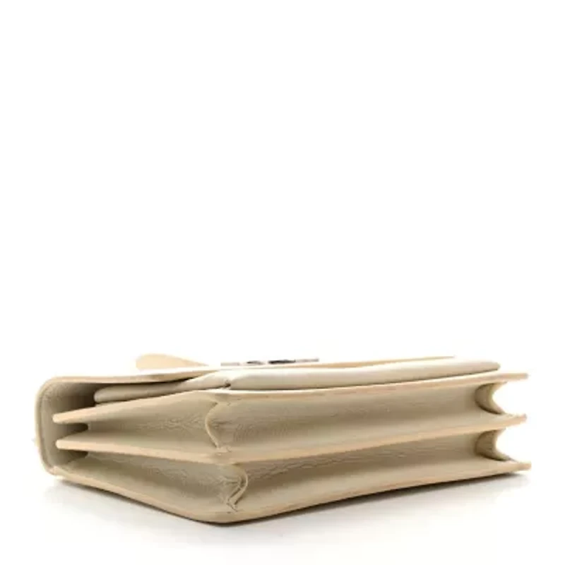 Saint Laurent Calfskin Medium Monogram Sunset Dove White -FINAL SALE NO RETURNS