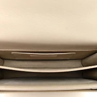 Saint Laurent Calfskin Medium Monogram Sunset Dove White -FINAL SALE NO RETURNS
