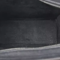 Celine Drummed Calfskin Micro Luggage Black -FINAL SALE NO RETURNS