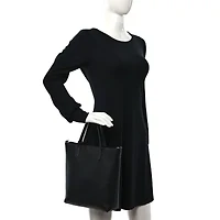 Saint Laurent Calfskin Toy Shopping Tote Black -FINAL SALE NO RETURNS