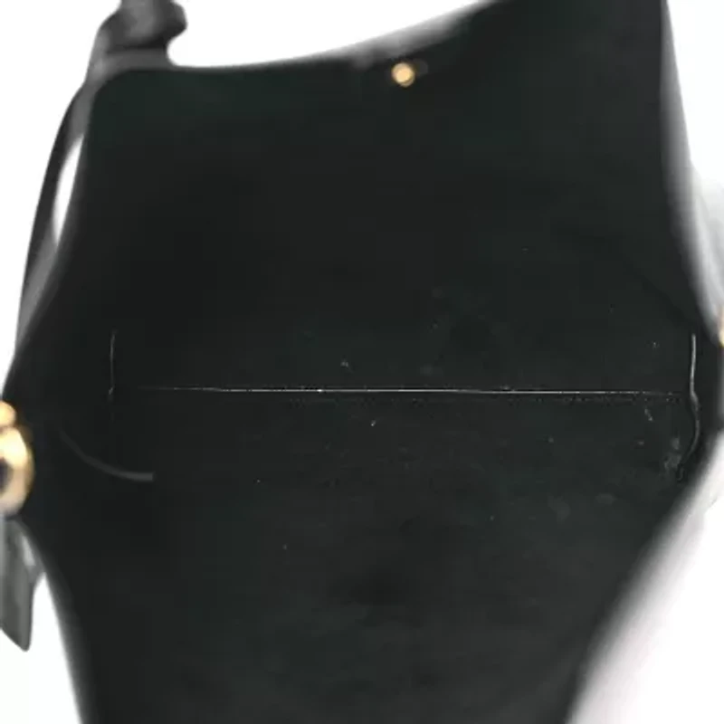 Saint Laurent Calfskin Toy Shopping Tote Black -FINAL SALE NO RETURNS