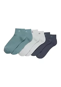 Cushion Quarter Socks - 3-Pack