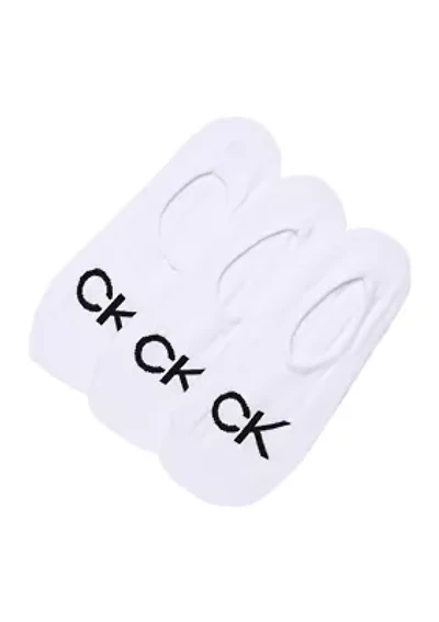 3-Pack of Cotton-Blend Liner Socks