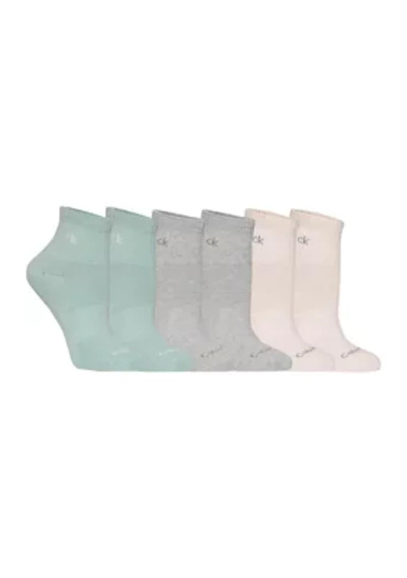 Cushion High Top Quarter Socks - 3 Pack