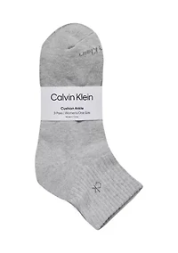 Cushion High Top Quarter Socks - 3 Pack