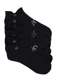 Women's Set of 3 Flat Knit Double-Tab No Show Socks