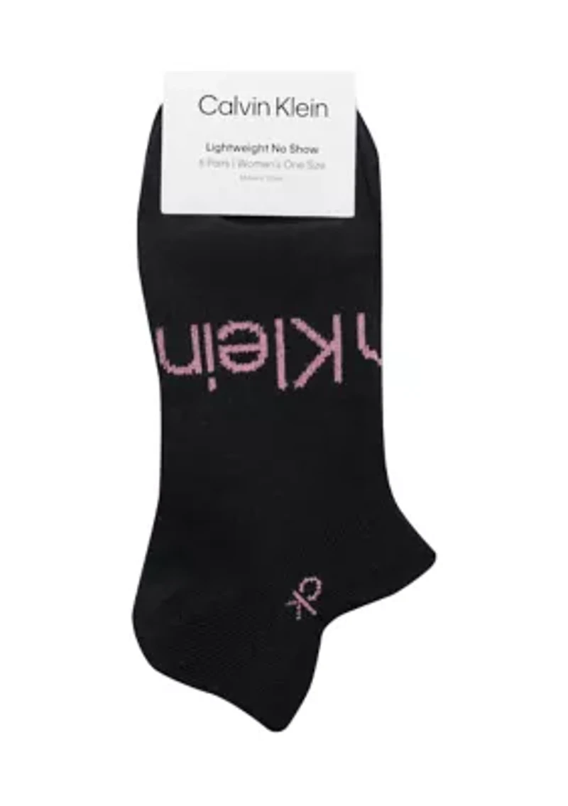 Women's Set of 3 Flat Knit Double-Tab No Show Socks