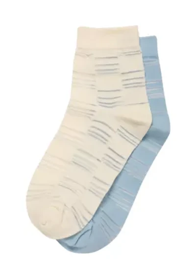 Sheer Anklet Socks - 2 Pack