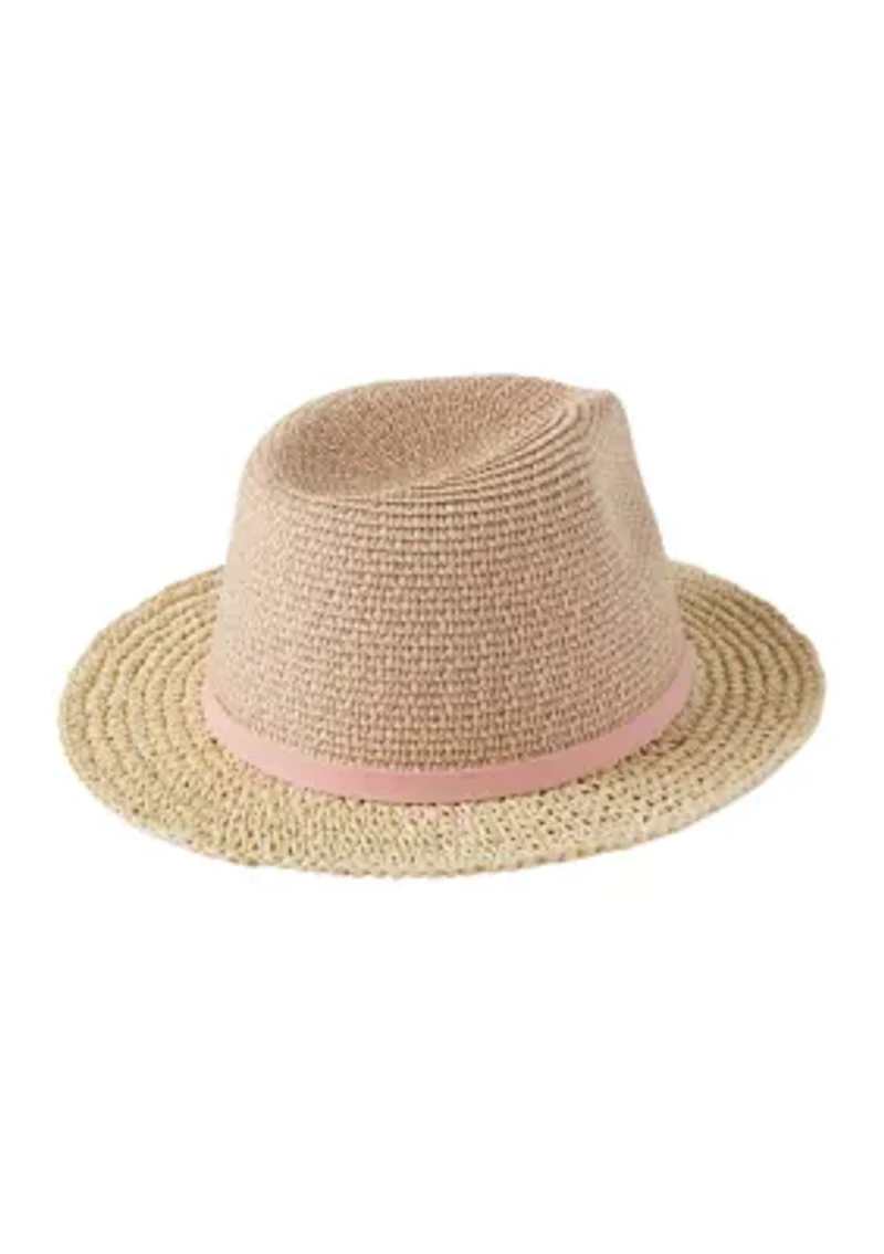 Women's Uptown Chic Straw Fedora