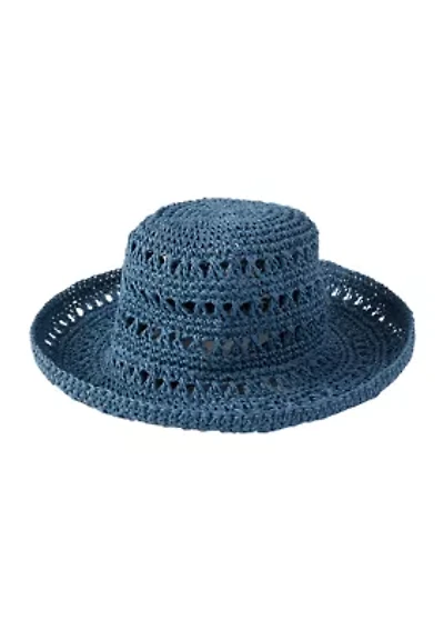 Women's Open Weave Cloche Hat