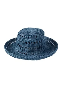 Women's Open Weave Cloche Hat