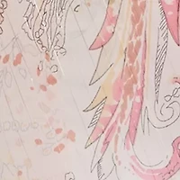 Women's Printed Lurex Ruana