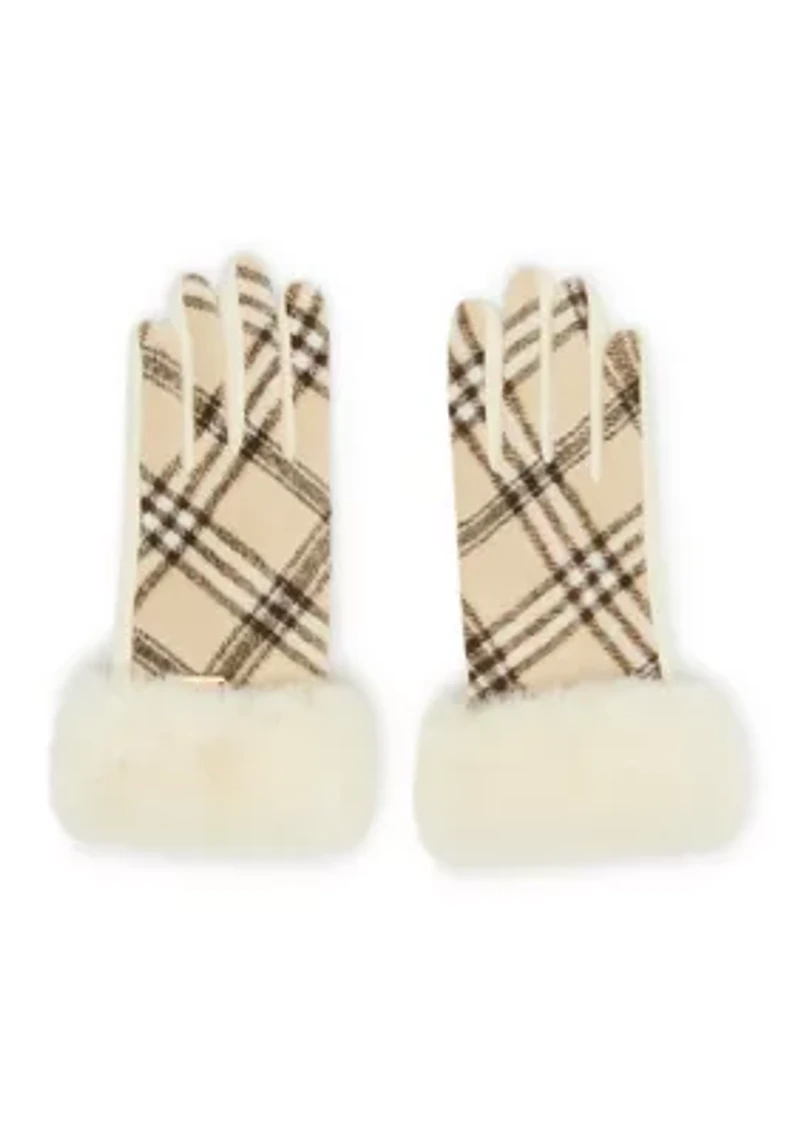 Faux Fur Headband and Glove Set