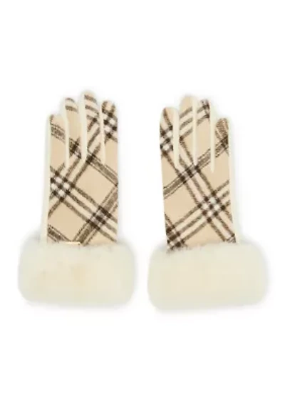 Faux Fur Headband and Glove Set