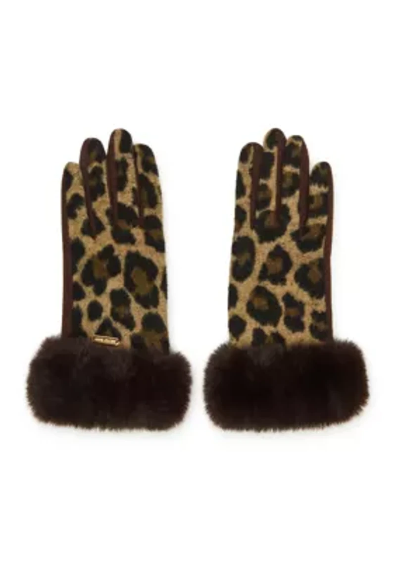 Faux Fur Headband and Glove Set