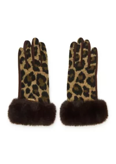 Faux Fur Headband and Glove Set