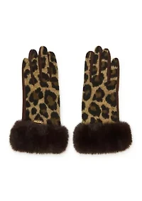 Faux Fur Headband and Glove Set