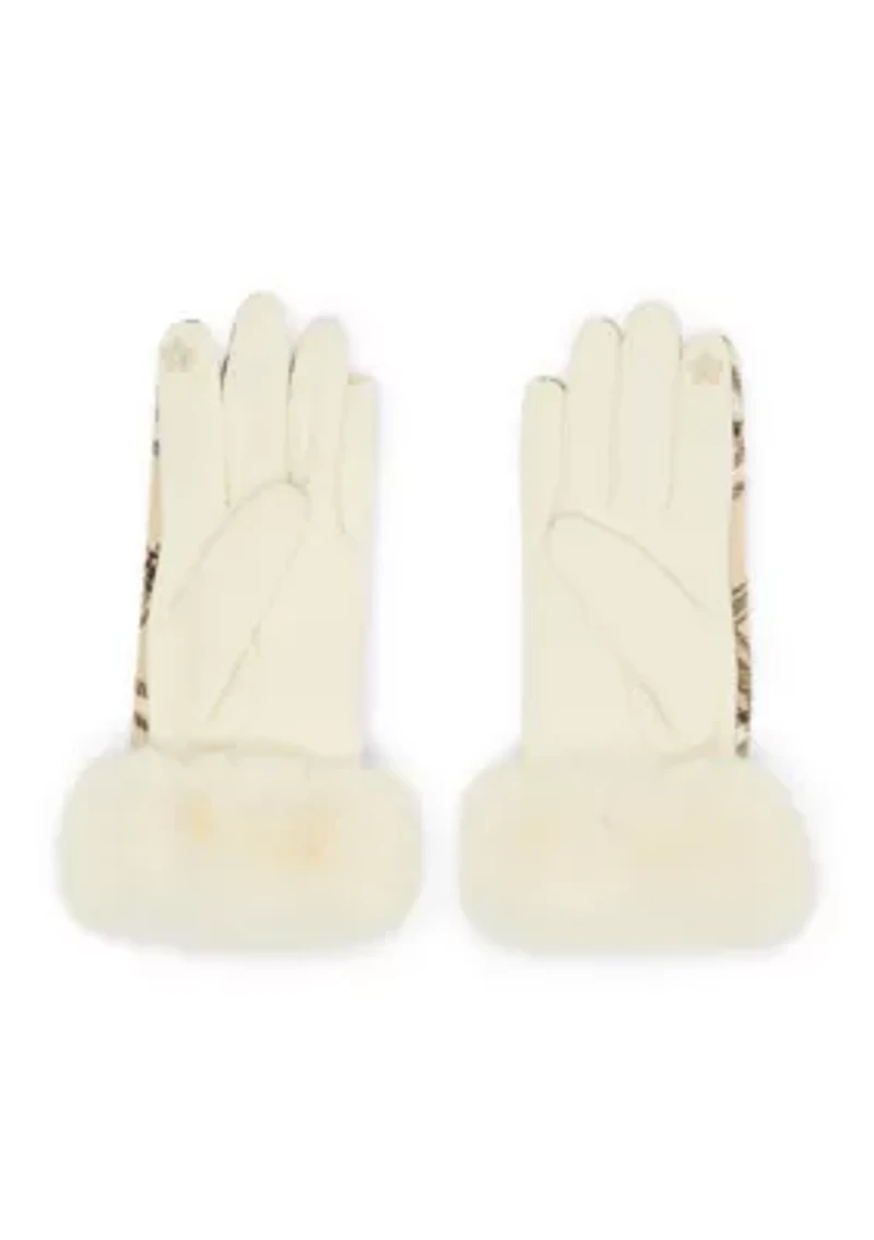 Faux Fur Headband and Glove Set