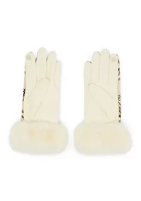 Faux Fur Headband and Glove Set