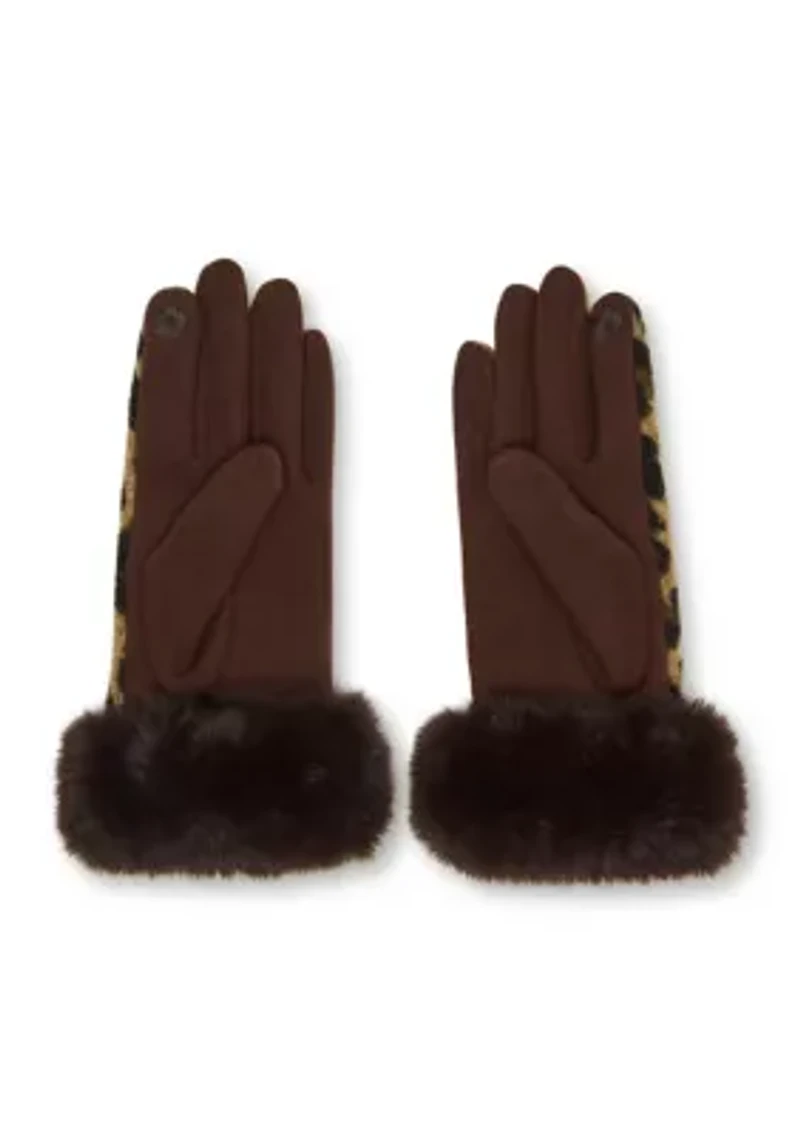 Faux Fur Headband and Glove Set