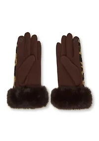 Faux Fur Headband and Glove Set