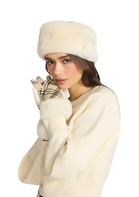 Faux Fur Headband and Glove Set
