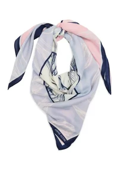 Inverted Floral Square Wrap