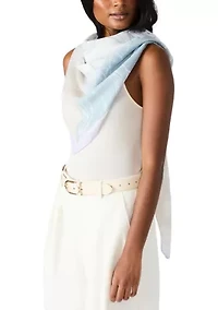 Inverted Floral Square Wrap