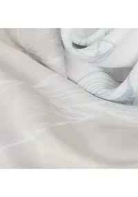 Inverted Floral Square Wrap