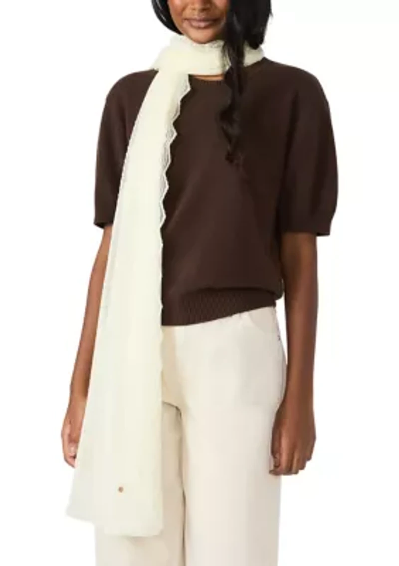 Lace Strip Oblong Wrap