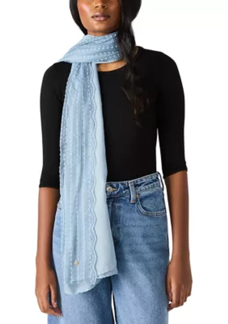 Lace Strip Oblong Wrap