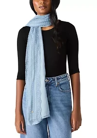 Lace Strip Oblong Wrap