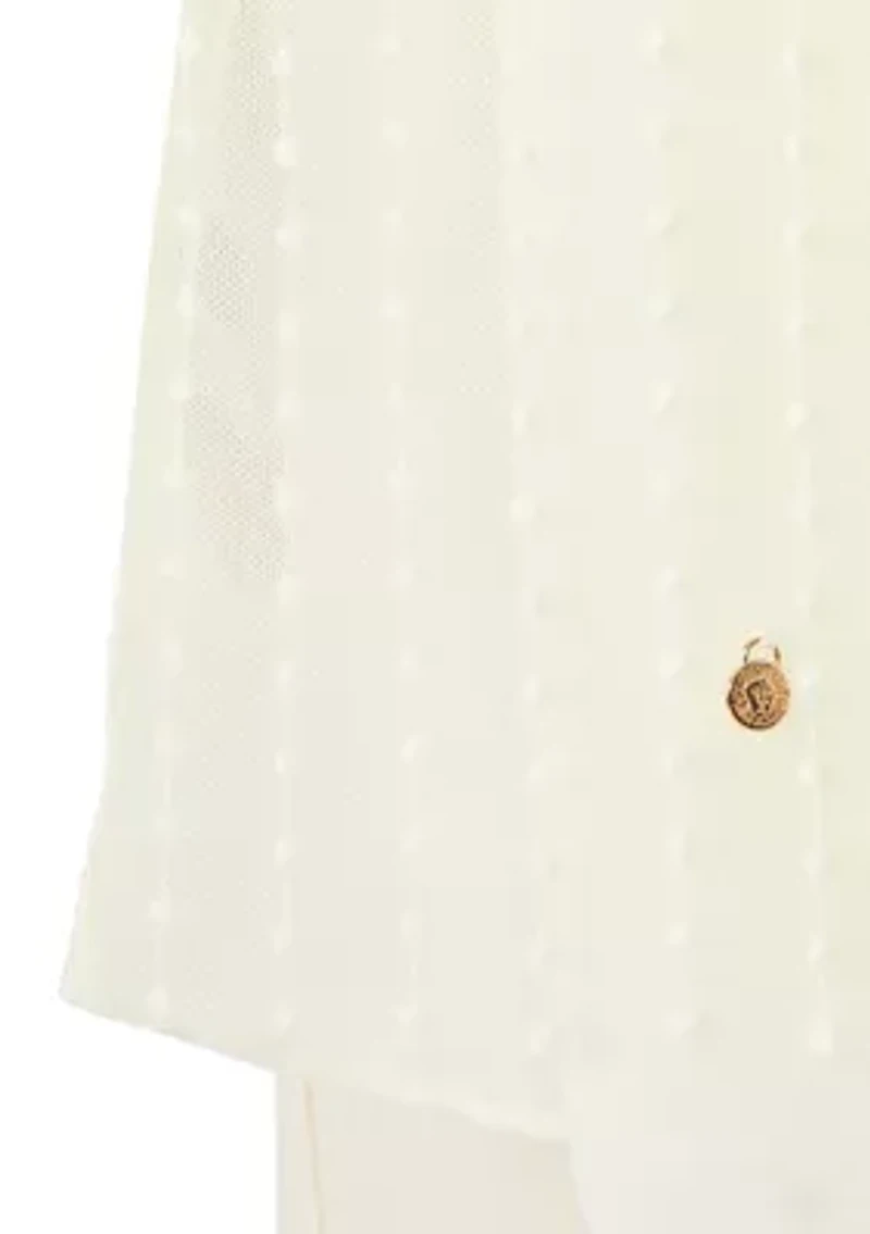 Lace Strip Oblong Wrap