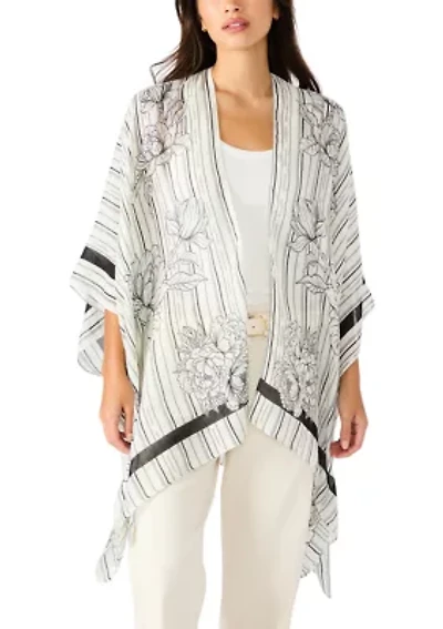 Pretty Pinstripe Ruana