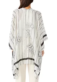 Pretty Pinstripe Ruana