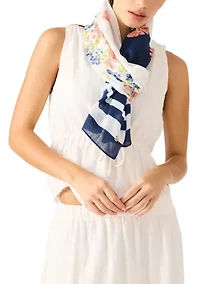 Border Blooms Oblong Scarf