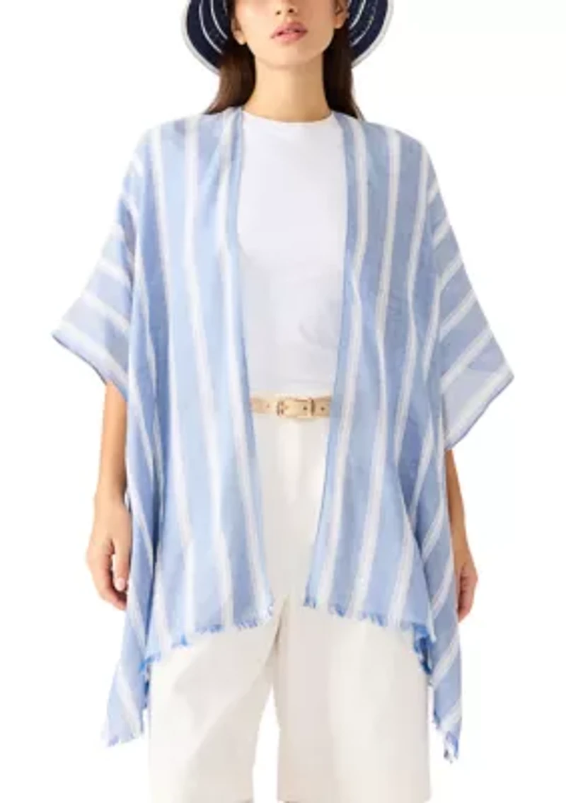 Striped Chambray Topper