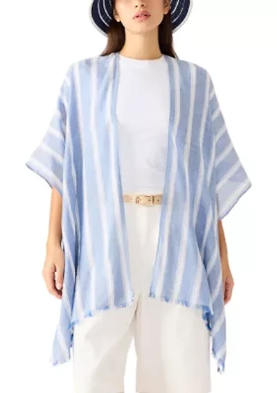 Striped Chambray Topper