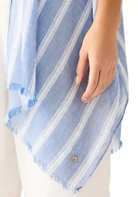 Striped Chambray Topper