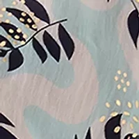 Women's Wavy Baby Metallic Ruana