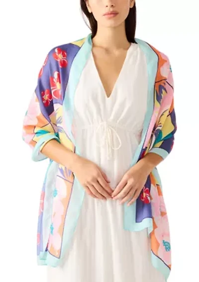 Women's Picture Perfect Floral Oblong Scarf 